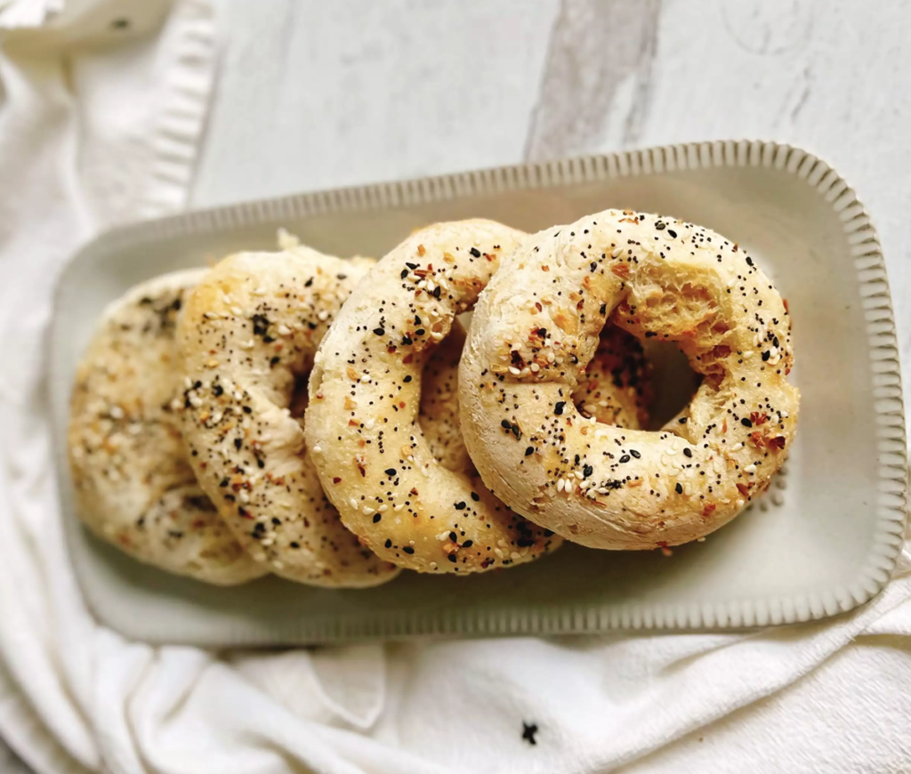 Garlic Parmesan Keto Bagels Low-Carb Chewy Delight!